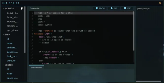 Auto-Astra built-in Lua scripting IDE
