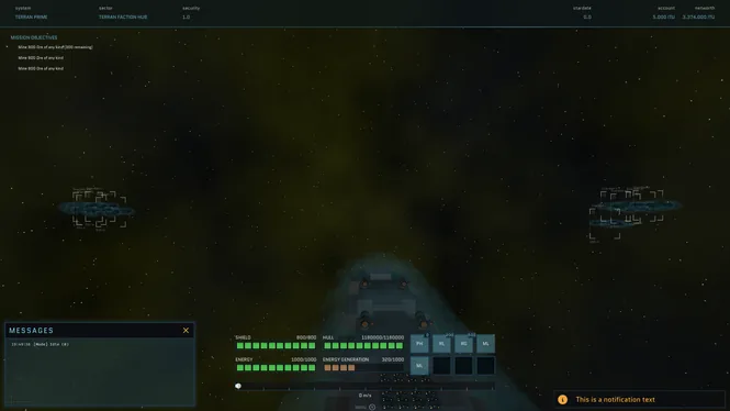 Auto-Astra in-game messages window