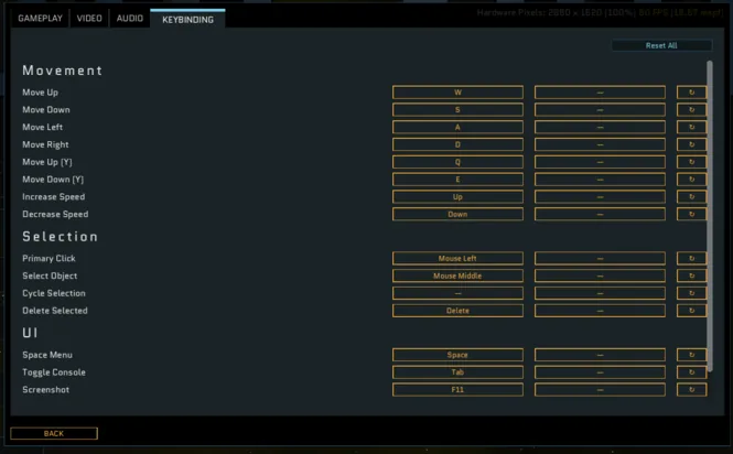 Auto-Astra keybinding options